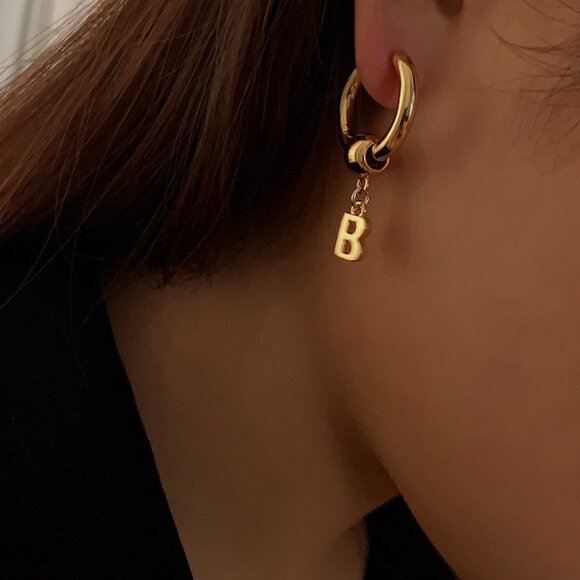 BALENCIAGA Hoop Earrings - Picture 1 of 3